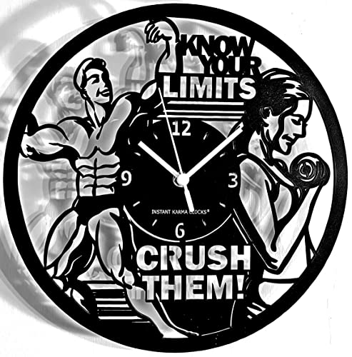 Instant Karma Clocks Wanduhr Fitnessstudio Gym Fitness Kultur Ausbildung Sport von Instant Karma Clocks