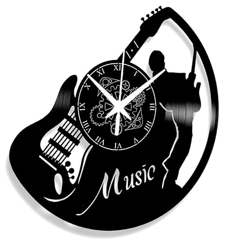 Instant Karma Clocks | Wanduhr | Gitarre | Musiker | für Musikliebhaber | Band | Geschenkidee von Instant Karma Clocks