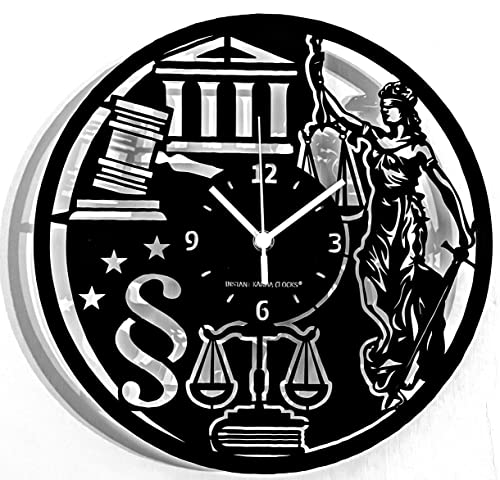 Instant Karma Clocks Wanduhr Anwaltskanzlei Anwalt Anwälte Law Justice Notar Geschenkidee von Instant Karma Clocks