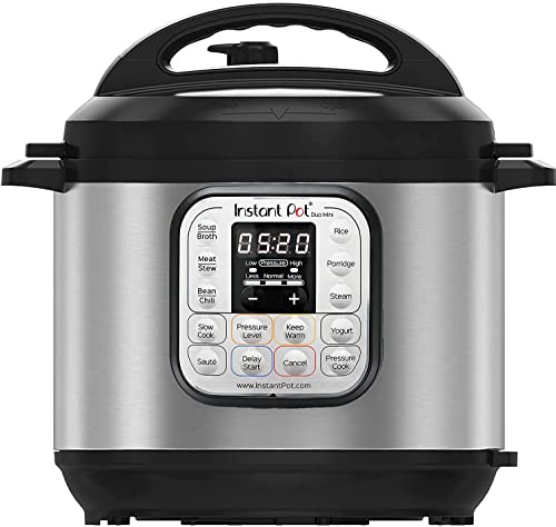 Instant Pot Duo 30 Elektro-Multikocher 3L - Schnellkochtopf, Schongarer, Reiskocher, Sautierpfanne, Joghurtbereiter, Dampfgarer und Speisewärmer, aus Edelstahl von Instant Pot