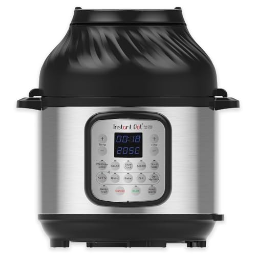 Instant Pot Duo Crisp 5.7L + Air Fryer 11-in-1-Elektro-Multikocher – Schnellkochtopf, Heißluftfritteuse, Slow Cooker, Dampfgarer, Grill, Dörrgerät und Sous-Vide-Maschine von Instant Pot