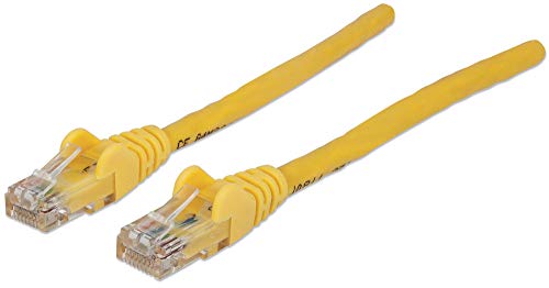 Intellinet 342339 RJ45 Netzwerkkabel, Patchkabel CAT 6 U/UTP 0.50m Gelb von Manhattan