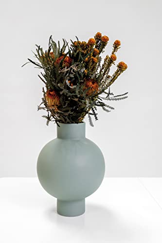 Intempora Vase aus Keramik, 26 cm, Grün/Grau von Intempora