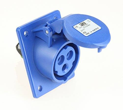Interflex PCE-Basis abgeschrägte Schutz 16 A 2-polig 230 V Farbe 6 Stunde/S blau von Interflex