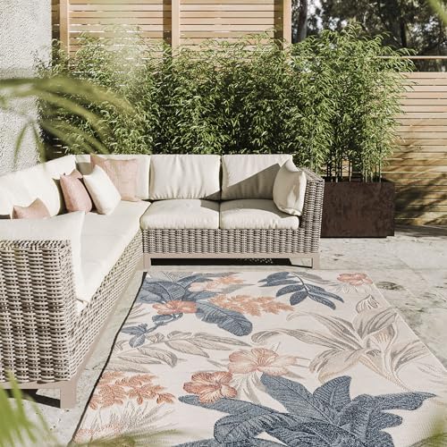 Interiyou Outdoor Teppich Florenz - 320x420 cm Multicolor - Wetterfest & UV-beständig für Balkon, Terrasse und Garten - Flachgewebe Aussenteppich von Interiyou