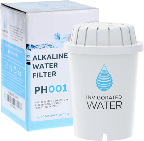 PH001 Alkaline Wasserfilter - Wasserfilter von Invigorated Water - Wasserfilterkartusche - für belebte Wasserkrug - 96 Gallonen Kapazität (1 Pack) von Invigorated Water