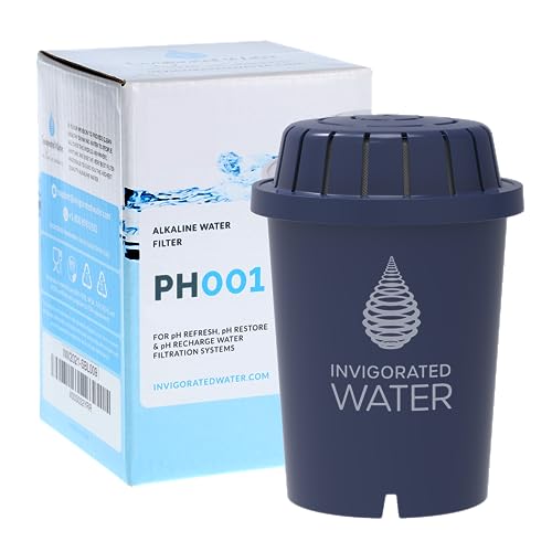 PH001 - Blue Alkaline Water Filter – Replacement Water Filter By Invigorated Water – Water Filter Cartridge - For Invigorated Living Pitcher, 96 Gallon Capacity (1 pack) von Invigorated Water