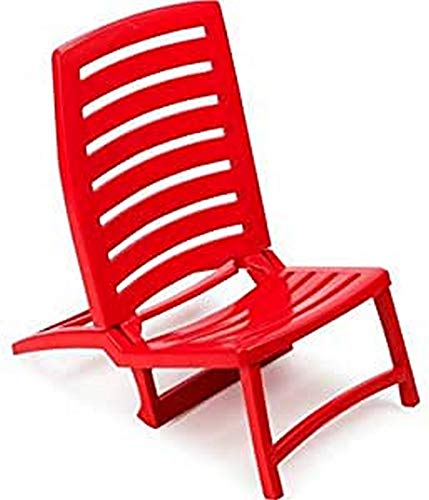 IPAE-PROGARDEN Klappstuhl Strandstuhl Farbe Rot - Modell Rio von Ipae-Progarden