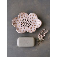 Rosa Wolke Seifenschale, Handgemachte Keramik Seifenhalter, Langlebige Keramik, Wohndeko Geschenke von IslaClayCeramics