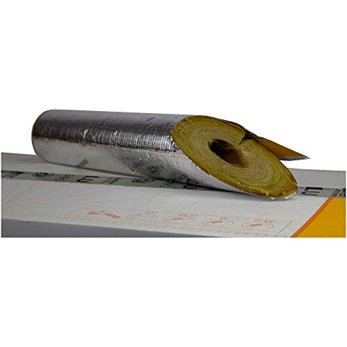 Isover U Protect Pipe Section Alu2 Steinwolle Rohrisolierung 22 x 20 mm, 100% EnEV von Isover