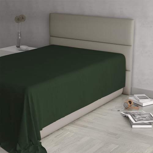 Bettlaken Max Farbe, Olivgrün, französisches Bett von Italian Bed Linen