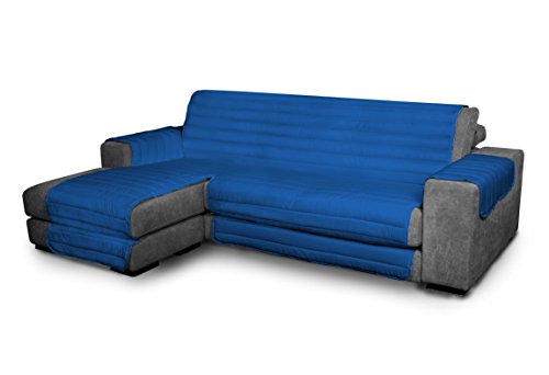 Italian Bed Linen Elegant Couchüberzüge, royal blau 240cm +chaiselongue, 100% Mikrofaser von Italian Bed Linen