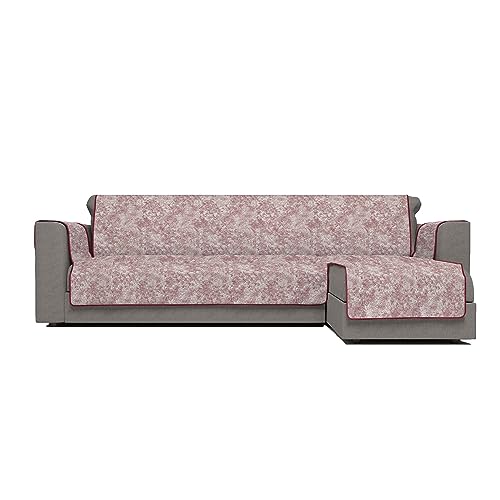 Italian Bed Linen Glamour, Rutschfester Sofabezug mit Halbinsel DX, Bordeaux, 190 cm von Italian Bed Linen
