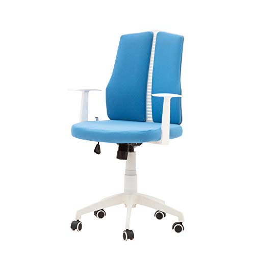 Italian Concept Sessel drehbar, ABS, Metall, Stoff, Hellblau, Einheitsgröße von Italian Concept