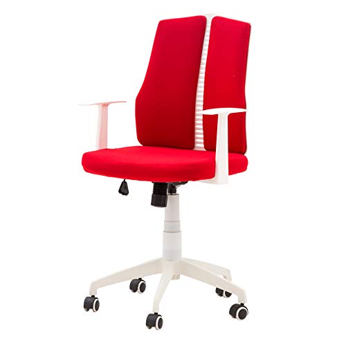Italian Concept Sessel drehbar, ABS, Metall, Textil, Rot, Einheitsgröße von Italian Concept
