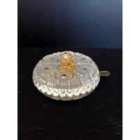 Kleine Bleikristall Schale Vintage Italien Kristall Zuckerdose Mit Deckel Messing Löffel Home Tischdekoration Weihnachten Geschenk von ItalyVintageDream