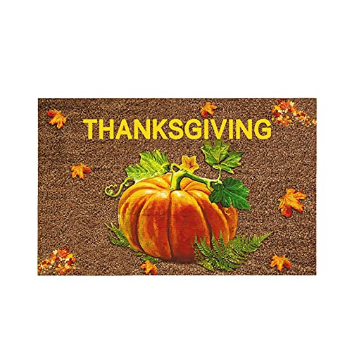 Schmutzfangmatte rutschfest für Eingangsbereich Thanksgiving Lustige Fußmatte Thanksgiving Clown kostüm fussmatte Katze für Innenbereich und Außenbereich Küche Badezimmer Home Decor, 40 x 60 cm von JAXICH