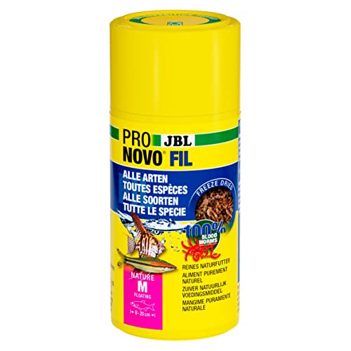 JBL PRONOVO FIL, Rote Mückenlarven, Leckerbissen für alle Zierfische von 3-10 cm, 100 ml von JBL