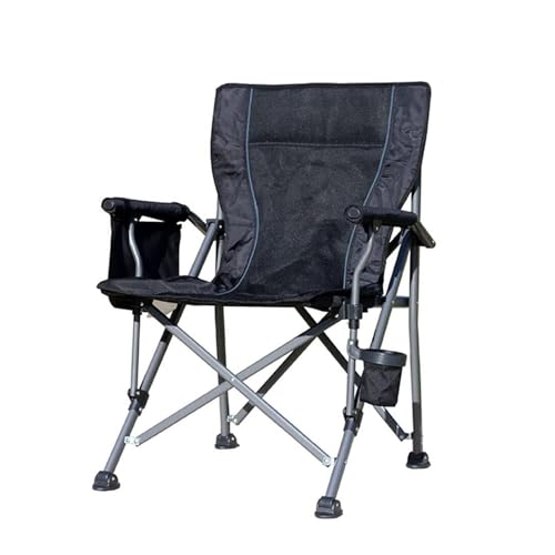 JCAKES Stühle Campingstuhl, tragbarer Strandstuhl, langlebiger Klappstuhl, kann 220 Pfund tragen, mit Aufbewahrungstasche, Getränkehalter Tragbarer (Color : E) von JCAKES
