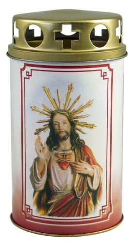 Ökolicht "Herz Jesu" Grabkerze Grablicht JEKA Ebersbacher Kerzen von JEKA