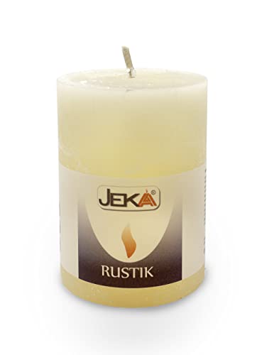 Stumpenkerze 70/100"Rustik" creme, Jeka von JEKA