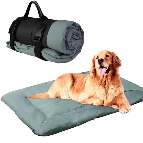 JIAMIAN Hundedecke für Unterwegs, Hundedecke für Faltbar, Hundedecke Wasserdicht, Orthopädisches Hundebett, Hundebett Outdoor, Hundebett Grosse Hunde, Hundebett Mittelgroße Hunde (86 * 58cm) von JIAMIAN