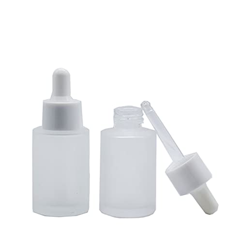 JIHUOO 4 Stück 30ml Leer Pipettenflasche Tropfflasche Glasflasche Apothekerflaschen Ätherisches Öl Flaschen mit Glaspipette von JIHUOO