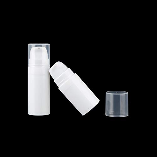 JIHUOO 8 Stück Leer Airless Vakuum Pumpflasche Pumpspender Cremespender Lotionspender Reiseflasche Kosmetik Aufbewahrungsbehälter 5ml von JIHUOO