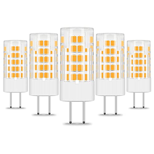 JINLONTA GY6.35 LED Lampe 12V Warmweiß 3000K G6.35 Bi-Pin Leuchtmittel 4W ersetzt 40W Halogenbirne Nicht Dimmbar für Schreibtischlampe, Accent, Display(5 Stück) von JINLONTA