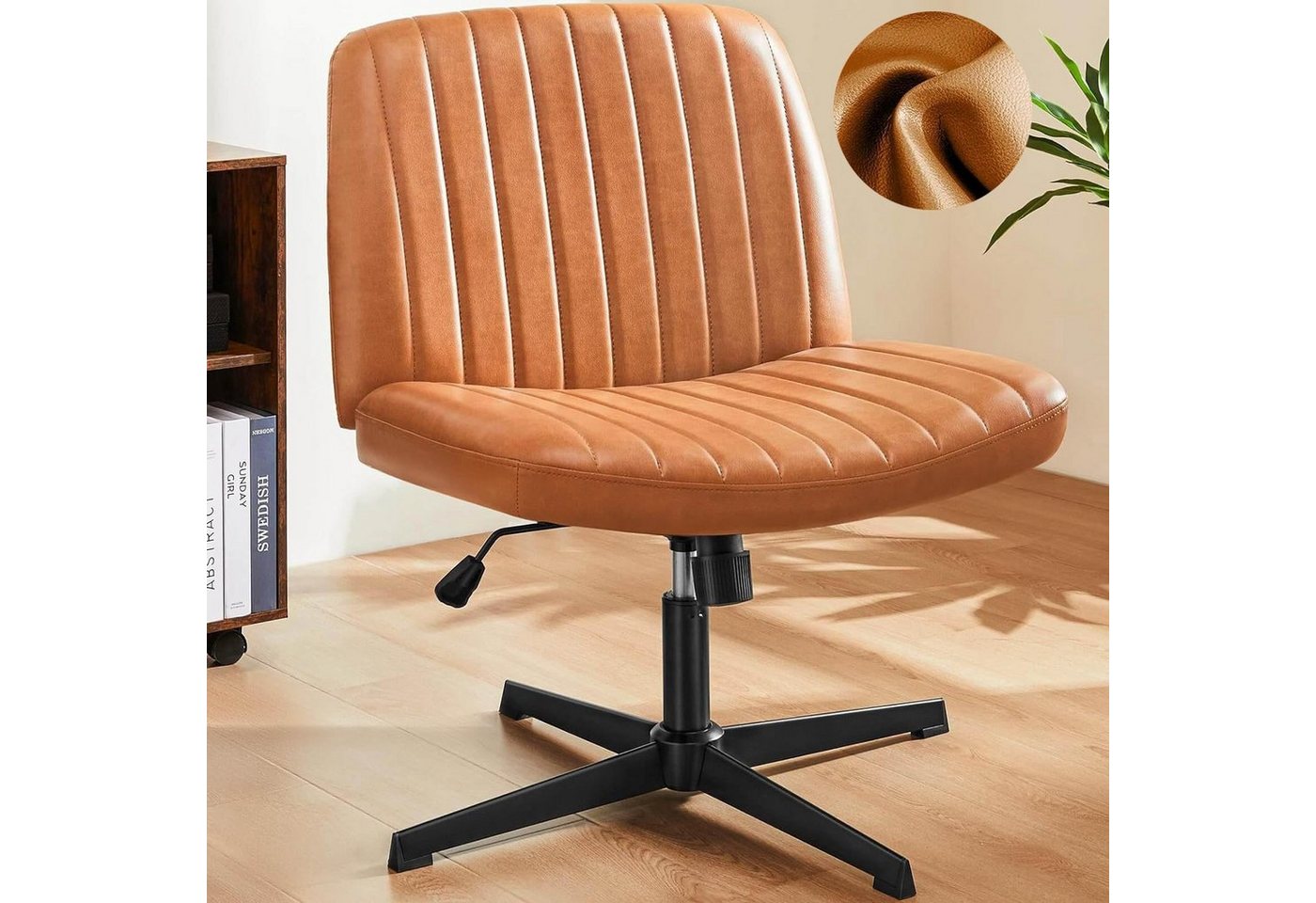 JOEAIS Bürostuhl Chefsessel PU Leder Schreibtischstuhl Stuhl Office Chair Drehstuhl (Computerstuhl), 110 kg Sessel Ergonomisch Sessel Wippfunktion von JOEAIS