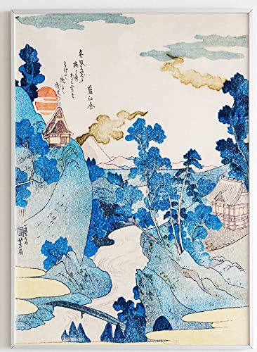 JOPRICO Abendstimmung des Berges Fuji von Utagawa Kuniyoshi - Japan Poster - Asia Dekoration - Vintage Japan Kunstdruck Größe 50x70 cm | 20x28 inch von JOPRICO