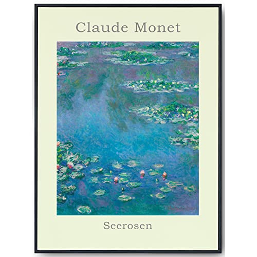 JOPRICO Claude Monet Poster - Seerosen - Ausstellungsposter A3 (29,7x42cm) - mattes Galeriepapier von JOPRICO