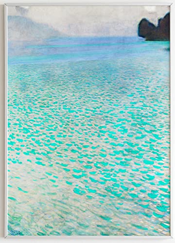 JOPRICO Gustav Klimt Poster Kunstdruck - Attersee (1900) - Art Nouveau Poster – Kunstdruck in Galeriestandard – berühmte Gemälde Poster – berühmte Bilder Größe 40x50 cm | 16x20 inch von JOPRICO