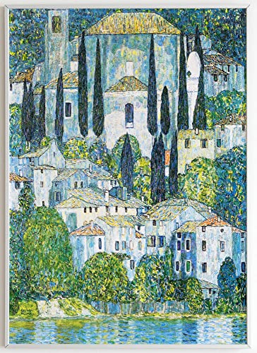 JOPRICO Gustav Klimt Poster Kunstdruck - Kirche in Cassone (1913) - Art Nouveau Poster – Kunstdruck in Galeriestandard – berühmte Gemälde Poster – berühmte Bilder Größe 21x30cm (A4) von JOPRICO