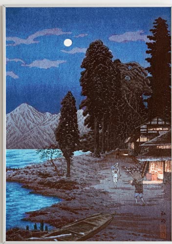 JOPRICO Lake Ch?zenji - Japan Poster - Asia Dekoration - Vintage Japan Kunstdruck Größe 21x30cm (A4) von JOPRICO