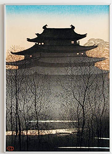 JOPRICO Nagoya Castle - Japan Poster - Asia Dekoration - Vintage Japan Kunstdruck Größe 50x70 cm | 20x28 inch von JOPRICO