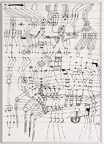 JOPRICO Paul Klee Poster Kunstdruck - Drawing Knotted in The Manner of a Net (1920) - berühmte Gemälde Impressionismus Kubismus Größe 30x42cm (A3) von JOPRICO