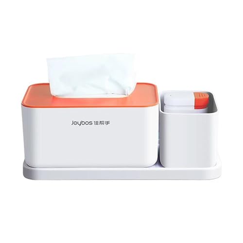 Aufbewahrungsbox mit Taschentuchhalter für Tisch orange von JOYBOS