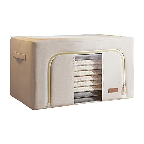 JOYBOS Faltbare Kleideraufbewahrungsbox 66L mit Baumwollverschluss von JOYBOS