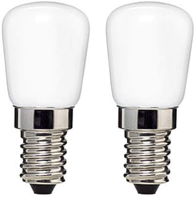 JQslight E14 LED Kühlschranklampe LED Lampen, 1.5W Ersatz für 15W Halogenlampen, Warmweiß 3000k, 150lm, 360° Abstrahlwinkel, LED Kühlschrankbirne, LED Leuchtmittel, 220-240V AC, 2er Pack von JQslight