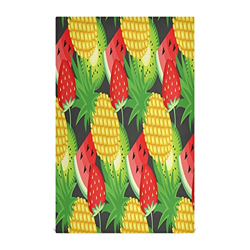 JUMBEAR Geschirrtuch mit Erdbeer-Ananas-Motiv, weich, saugfähig, wiederverwendbar, Geschirrtücher und Tischdekoration, 71,1 x 45,7 cm, 6 Stück von JUMBEAR