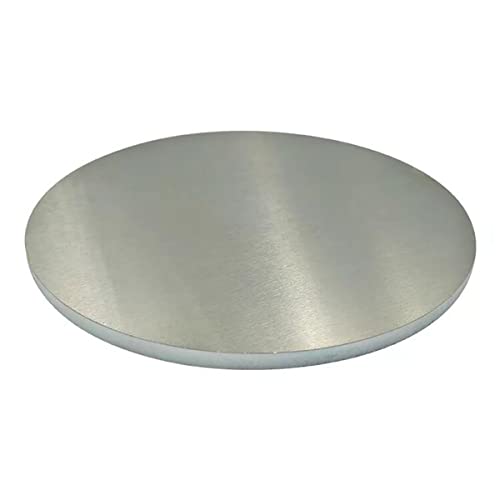 Aluminium-Rundblechscheibe, Durchmesser 50 mm, Aluminium-Rundplatte, 1060, runde Scheibe, Dicke 0,5–4 mm, individuelles industrielles Schneiden, 1 Stück ( Color : Thickness 4mm , Size : Dia 50mm ) von JUMELA