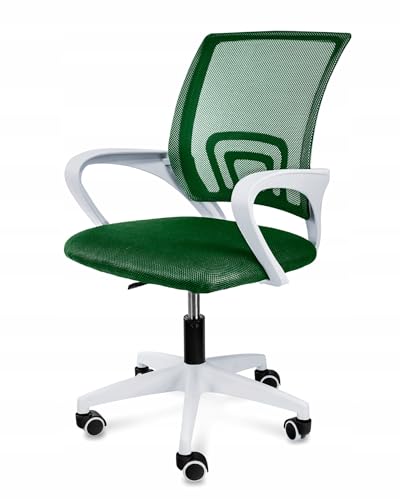 JUMI Praktisch Bürostuhl SMART - 54 x 95 x 54 cm Bürostuhl Ergonomisch, Gaming Stuhl - Pc Stuhl, Schreibtischstuhl, Drehstuhl Mit Rollen, Höhenverstellung Und Armlehne - Plastik (Grün) von JUMI