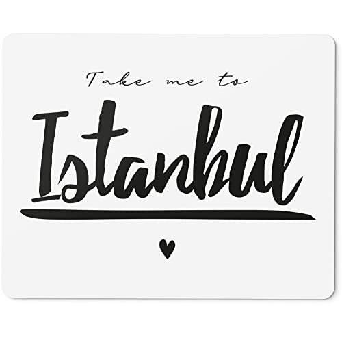 JUNIWORDS Mauspad Mousepad, Take me to Istanbul (1007819) von JUNIWORDS