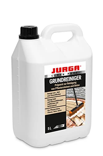 JURGA Betn & Pflasterstein Reiniger 5 L, Intensivreiniger gegen Ausblühungen & Gips & Zement & Ruß & Rstflecken von JURGA