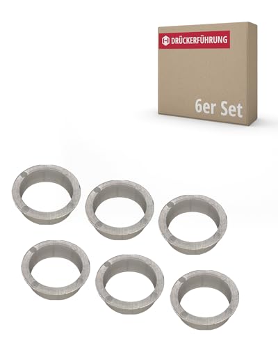 JUVA Drückerführung 16 mm Drückerlager-Ring weiß für Türgriffe & Drückerpaare - SM10003 | Kunststoff-Lager für Türdrücker | MADE IN GERMANY | 6 Stück - Führungsringe mit Ansatz für Türklinken von JUVA