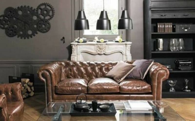 JVmoebel Sofa Design Chesterfield Sofa Couch Leder 3Sitzer von JVmoebel