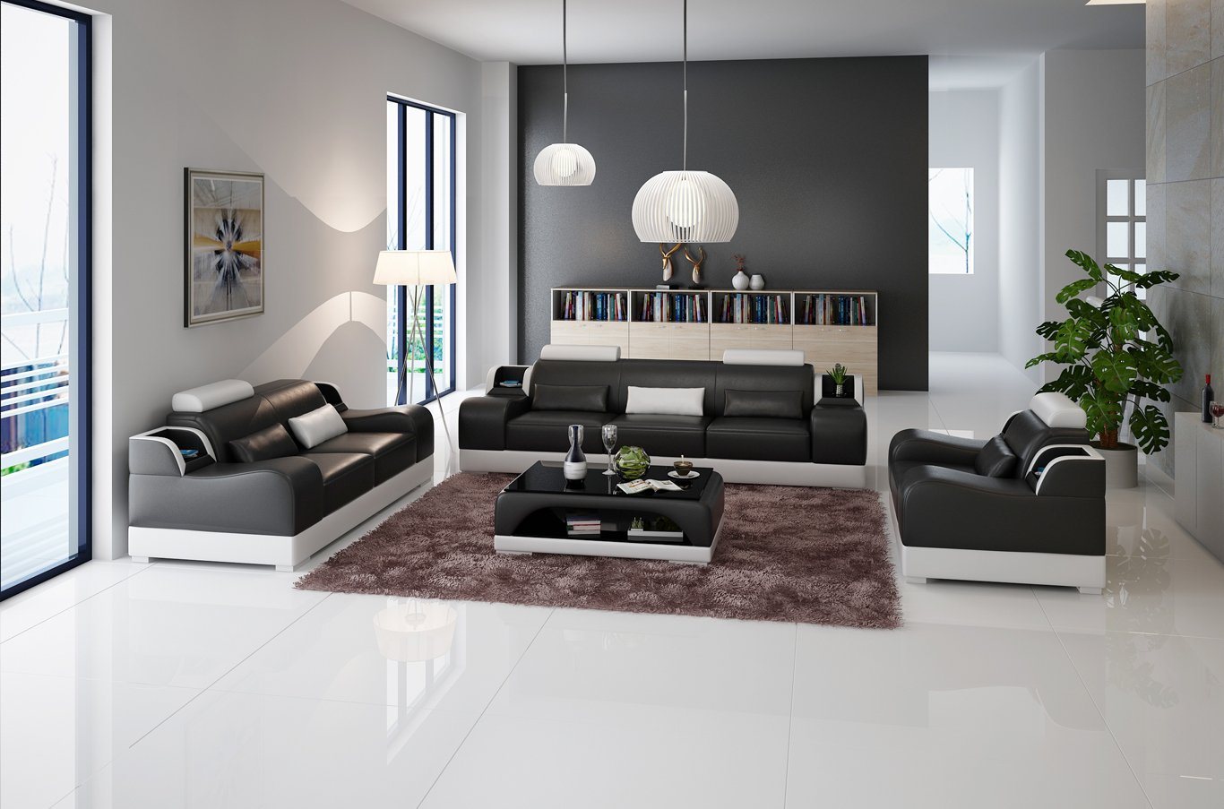 JVmoebel Sofa Design Couch Polster Sofas Leder Modern 3 Sitzer Dreisitzer, Made in Europe von JVmoebel