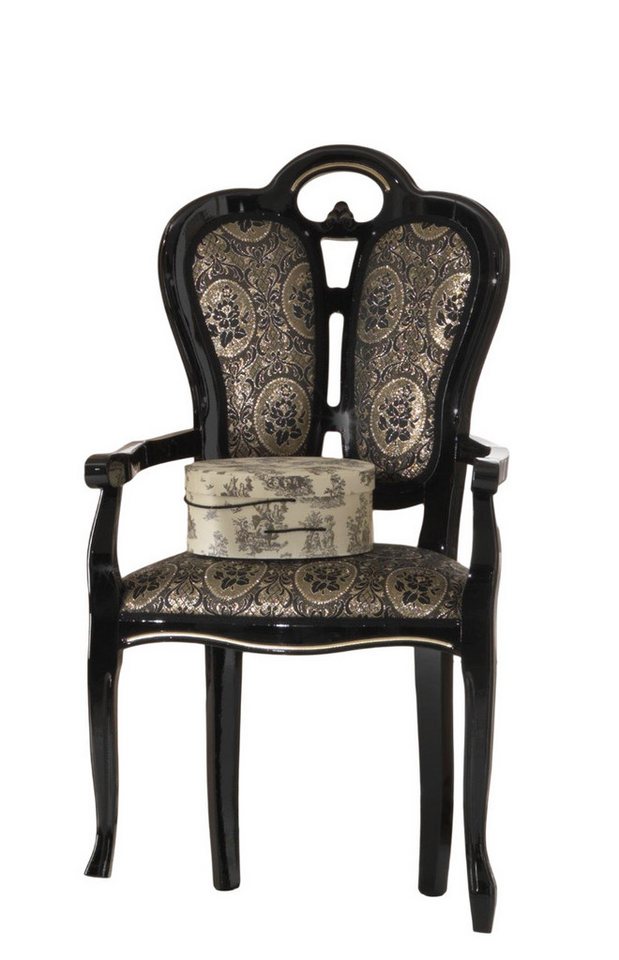 JVmoebel Stuhl, Holz Stuhl Esszimmerstuhl Designer Textil Königliche Stühle Sessel von JVmoebel