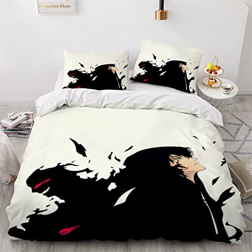 JWFGTT Anime Bettbezug Set 3D-Druck Bettwäsche 135x200cm Japan Manga-Otaku Dekor Trösterbezug 3 Teilig Sanft Betten Für Jugendliche Kinder Mädchen Jungen Erwachsene Frauen Männer von JWFGTT